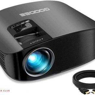 Projector, GooDee 2021 Upgrade HD Video Projector