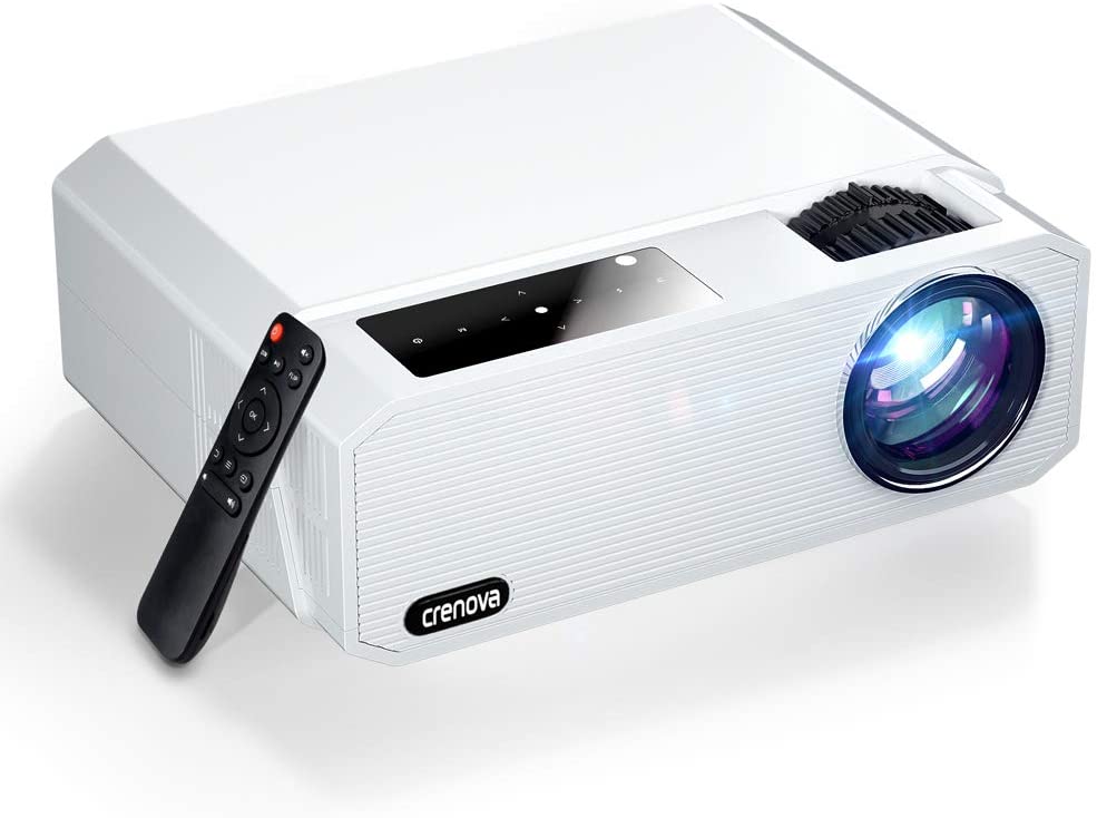 Native 1080P Projector, Crenova 6800 Lux Home Movie Projector: