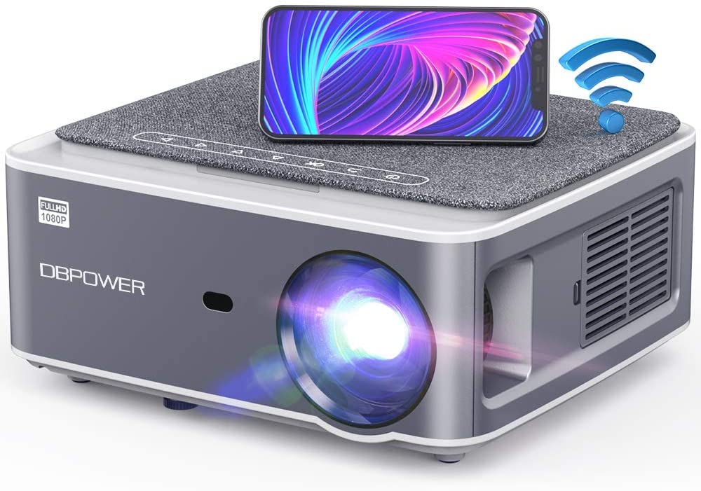 DBPOWER Native 1080P WiFi Projector: