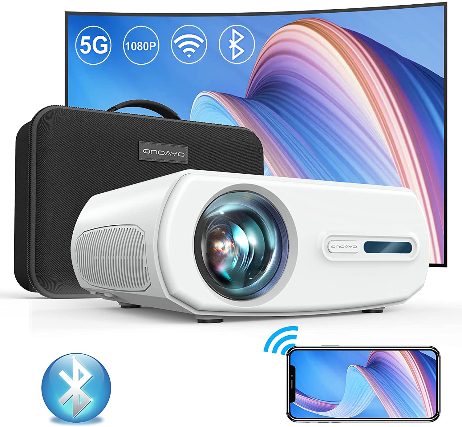 ONOAYO 5G WiFi Projector 9500L:
