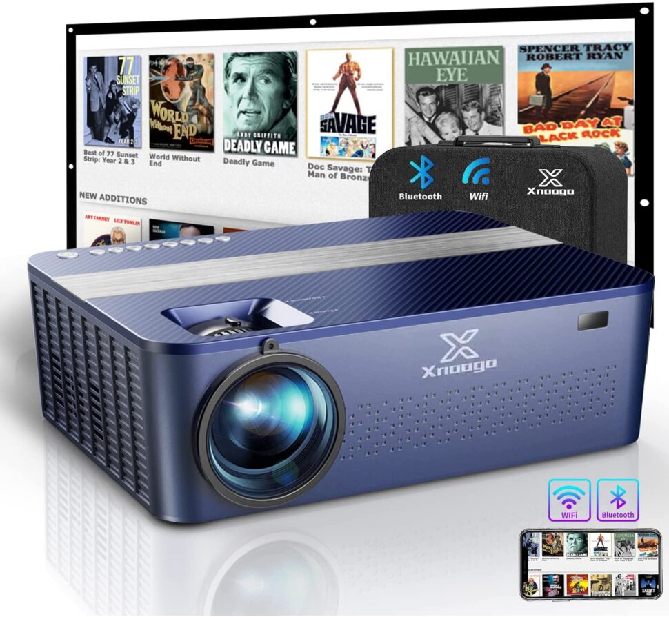 XNoogo Native 1080P Wi-Fi Projector Best Home Projector Under $400 in 2022