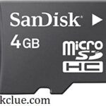 Sandisk 4GB MicroSDHC Memory Card with SD Adapter