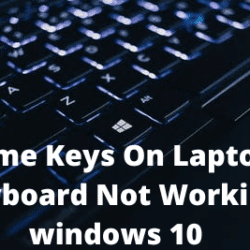 Some Keys On Laptop Keyboard Not Working windows 10
