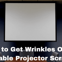How to Get Wrinkles Out of Portable Projector Screen?
