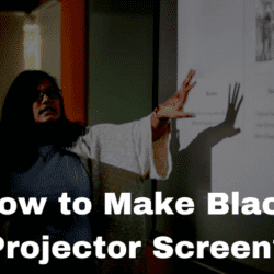 How to Make Black Projector Screen?