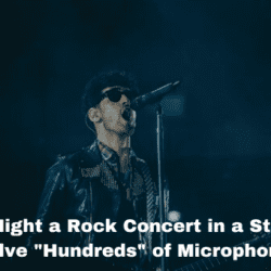 Why Might a Rock Concert in a Stadium Involve "Hundreds" of Microphones?